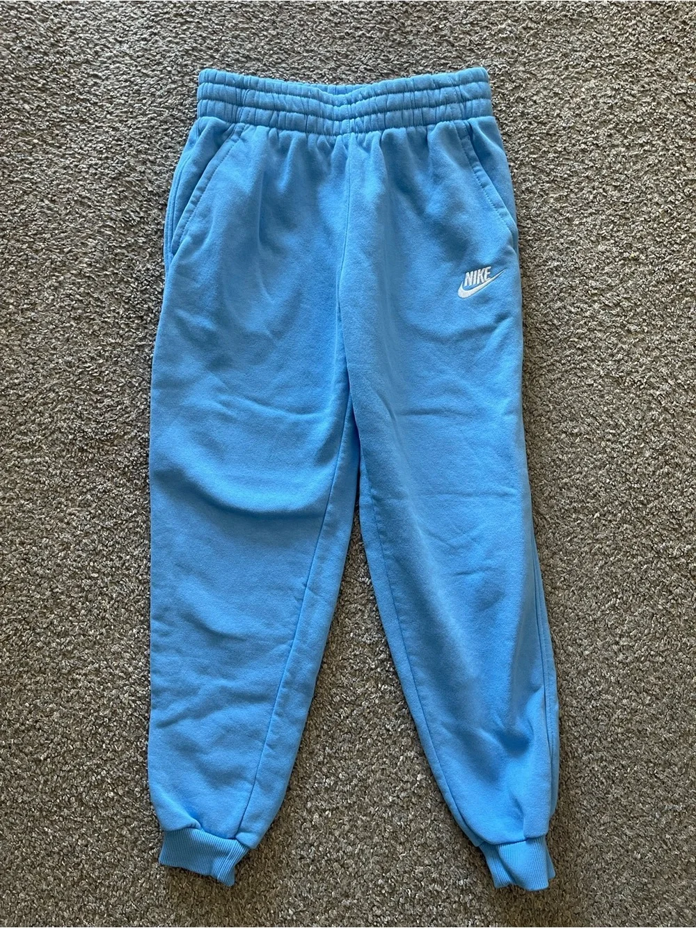 Nike Kids Light Blue Fleece Joggers